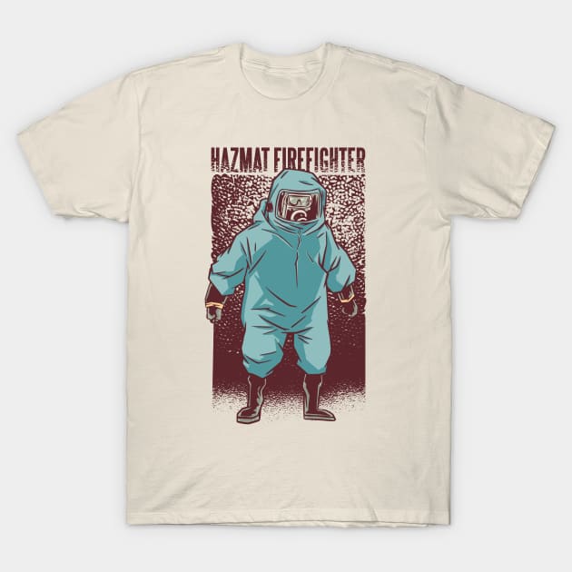 Firefighter Hazmat Suit T-Shirt by Safdesignx